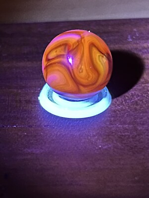 Choice Champion Furnace Swirl Mint .65” Fire Marble HTF Hot UV Reactive