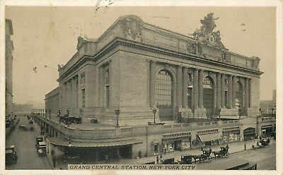 Postcard New York Grand Central Station 1925 White Border
