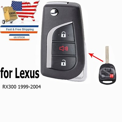 #ad 312Mhz Upgrade Remote Car Key Fob for Lexus RX300 1999 2000 2001 2002 2003 2004