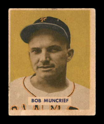 #ad 1949 Bowman #221 Bob Muncrief RC VGEX X2974610