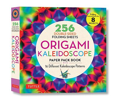 #ad Origami Kaleidoscope Paper Pack Book: 256 Double Sided Folding Sheets Inclu...