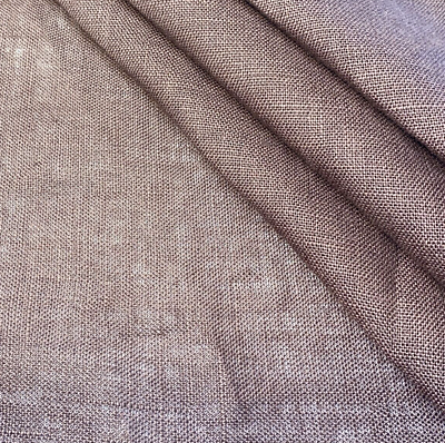 #ad Solid Brown Linen Fabric By The Yard