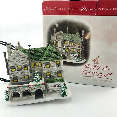 #ad Dept 56 The first house that love built ornament # Retired