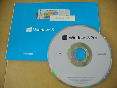 Microsoft Windows 8 Pro 64 bit x64 64 Bit DVD Full English MS WIN 8 =NEW=