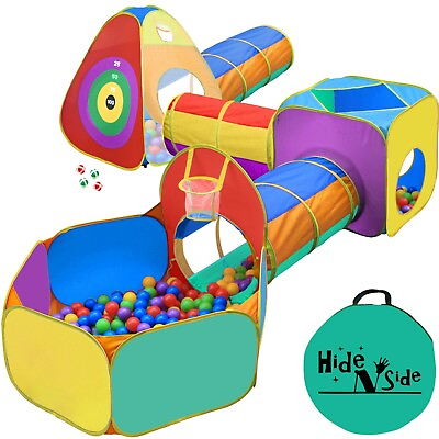 Gift for Toddler Boys amp; Girls Ball Pit Play Tent amp; Tunnels for Kids FREE Ship