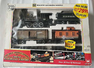 #ad Vintage Bright The Great Railroad Empire Train Set #185 Colorado Markings