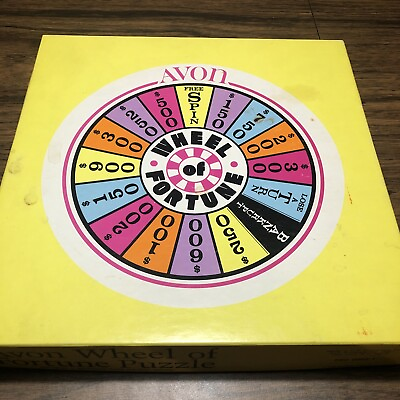 Avon Wheel Of Fortune Puzzle 1988 500 Pieces 20.25” Diameter Vintage