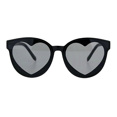 #ad Layered Heart Sunglasses Womens Cute Fashion Round Shades UV 400