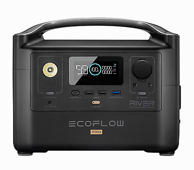 Slightly Used EcoFlow RIVER Pro Portable Power Station 720Wh Generator camping