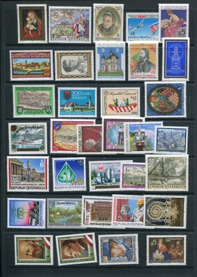 #ad Austria 1989 MNH Complete Year 34 Stamps