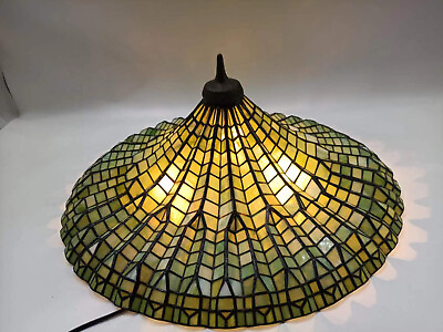 Reproduction Antique Tiffany Straw hat lampshade