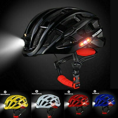#ad ROCKBROS Cycling Light Helmet Bike Ultralight Helmet Electric USB Helmet 3 Modes