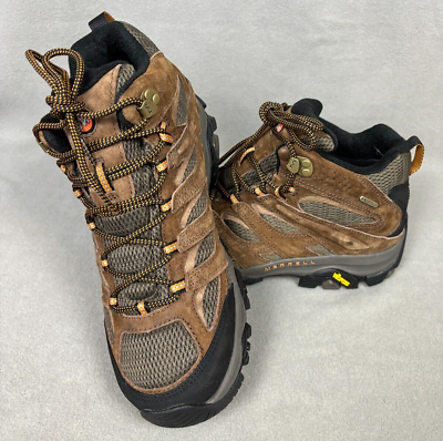 #ad Merrell J035839W Mens Moab 3 Mid Waterproof Lace Up Hiking Boot Earth 10W NWOB
