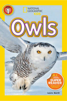#ad National Geographic Readers: Owls Paperback By Marsh Laura VERY GOOD