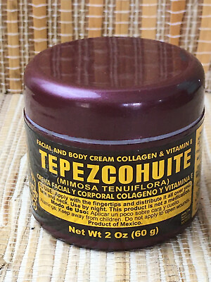 #ad DEL INDIO PAPAGO Tepezcohuite Night Face Cream Vit E Collagen 60g 2oz