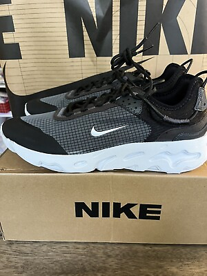 Nike Mens Shoes Size 10 11 11.5 React Live Black White Running CV1772 003
