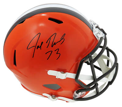 Joe Thomas Signed Cleveland Browns Riddell Full Size Speed Replica Helmet SS