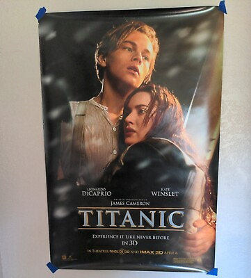 Titanic 3D 2012 Re Release Movie Theater Poster 27x40 Double Sided