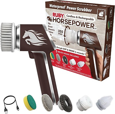#ad Horsepower Scrubber AS SEEN ON TV Waterproof Rechargeable Handheld