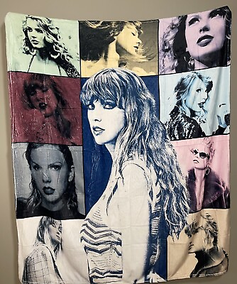 #ad New Taylor Swift The Eras Tour throw blanket and pillowcase 2 in 1 bundle.