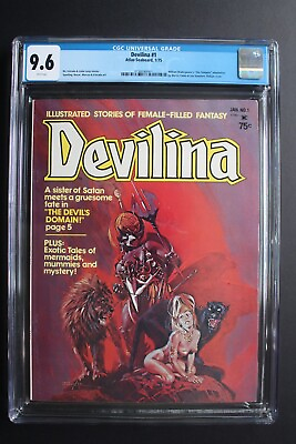 #ad DEVILINA #1 Atlas Seaboard 1975 Satan Mermaid GGA Paramount Movie TV CGC NM 9.6