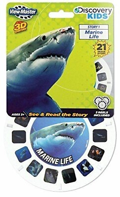 #ad MARINE LIFE View Master Reel Discovery Kids 3D Shark killer whale 3 pack NEW