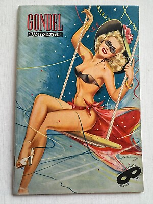 #ad 1951 Gondel German Pinup Girl Hollywood Movie Magazine w Doris Day on Cover