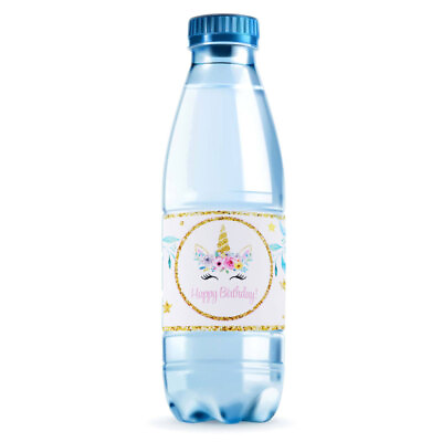 #ad 72 Pcs Party Decorations for Kids Labels Bottles Unicorn Supplies Optional