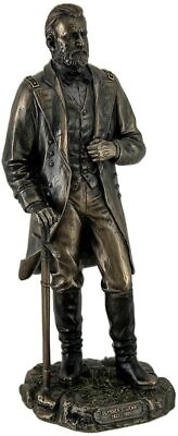 Cold Cast Bronze Ulysses S. Grant 18th US President Standing With Sword Statue