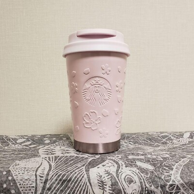 #ad Starbucks Japan SAKURA 2023 Stainless Steel TOGO Logo Tumbler Embossed 14oz 355m
