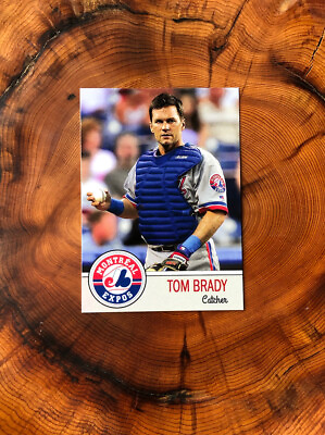 Tom Brady Baseball Card. No Border