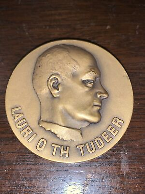#ad Finland 1957 Bronze Art Medal Lauro O Th Tudeer
