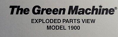 HMC Green Machine Gas String Trimmer 2200 2100 1600 1800 1700 1900 Parts Manual