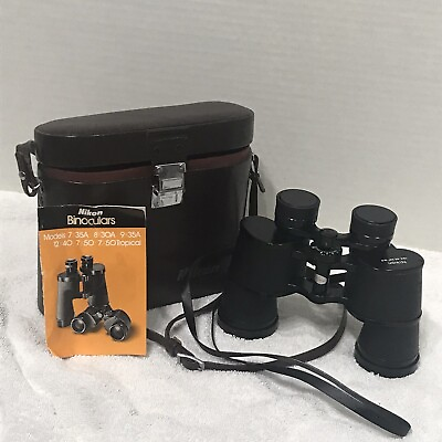 Nikon Binoculars 12 x 40 5.5° WF 665665 Japan with case and manual