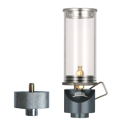 #ad BRS Camping Butane Gas Lantern W Adapter Portable Lamp Light Lantern Windproof
