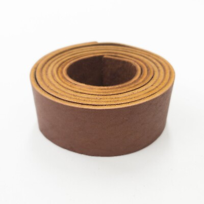 6 7 oz. 2.4 2.8 MM Leather Straps Belts 1.5quot; Wide Chestnut Brown Seconds