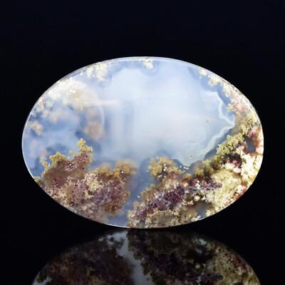 #ad #ad Natural Moss Agate Cabochon with a Beautiful Picture Pattern Indonesia 8.37 g