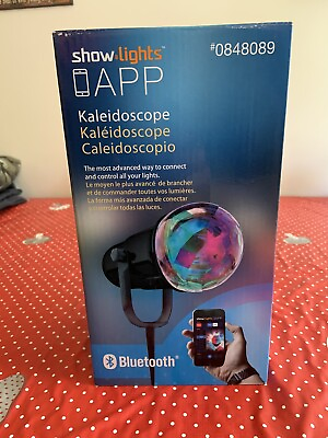 #ad Showlights APP Kaleidoscope Bluetooth Projection Light w Over 120 Effects NIB