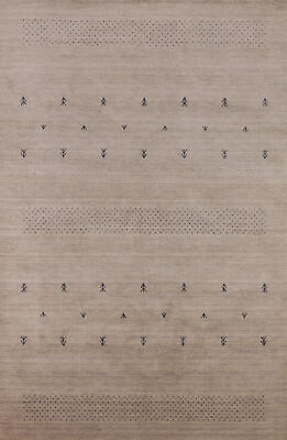 #ad Tribal Handmade Wool Rug Gabbeh Bedroom Sized Carpet 5x8 ft.