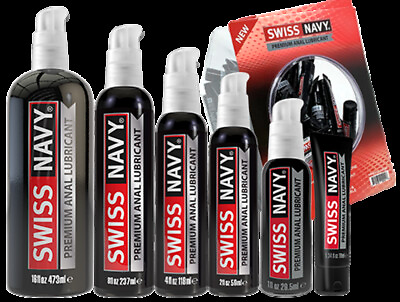 Swiss Navy Anal Relaxing Lubricant Premium Silicone Based Lube Clove Leaf Glide
