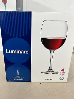 #ad Luminarc 20.5 Ounce Cachet Wine Glasses Set Of 4