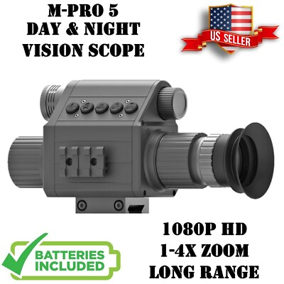 #ad Digital Night Vision Rifle Scope M PRO 5 Optic Hunting Sight HD IR Camera 2024