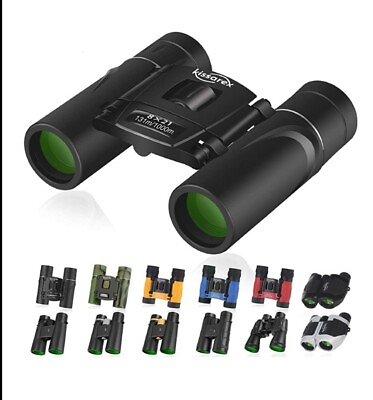 Kissarex Adults Compact Travel Binoculars: 8x21 Mini Small Size Lightweight Best