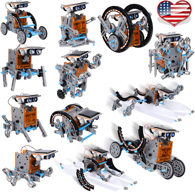 STEM Education 12 in 1 Solar Robot Toys 190 Kit Building Science Ideal Kids Gift