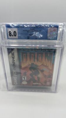 #ad New Sealed Doom GBA Sealed 8.0 A CGC Nintendo Game Boy Advance
