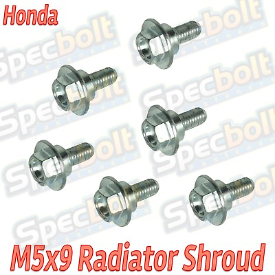 #ad 6 pack of Honda M5 Radiator Shroud Bolts #x27;05 #x27;16 CRF250R CRF250X CRF450R CRF450X