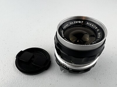 Nikkor S Auto Nikon 35mm 1:2.8 Lens No 237817 For Parts As Is