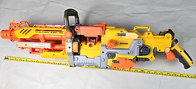 #ad Nerf N Strike Yellow Orange Vulcan EBF 25 Blaster Battery Operated quot; Testedquot;