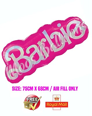 #ad Barbie Foil Balloon Birthday Party 75cm Decoration UK Seller Free Pamp;P