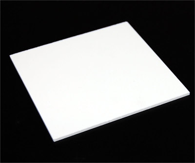 SALE 1 4quot; 6mm Solid White 12quot;x12quot; Poly Styrene High Impact Sheet HIPS AZM